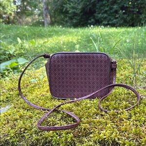 Brown Faux Leather Cross Body Purse